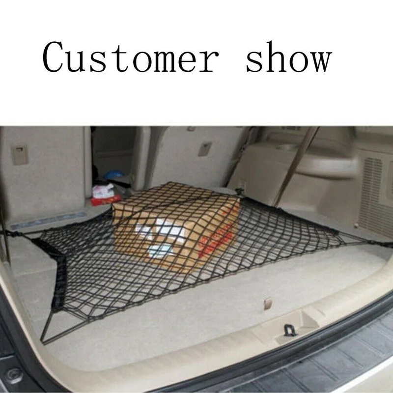 

Auto Car Rear Trunk Boot Organizer Pocket Cargo Net Mesh Storage Bag Universal Auto Car-styling Boot String Mesh Elastic Nylon