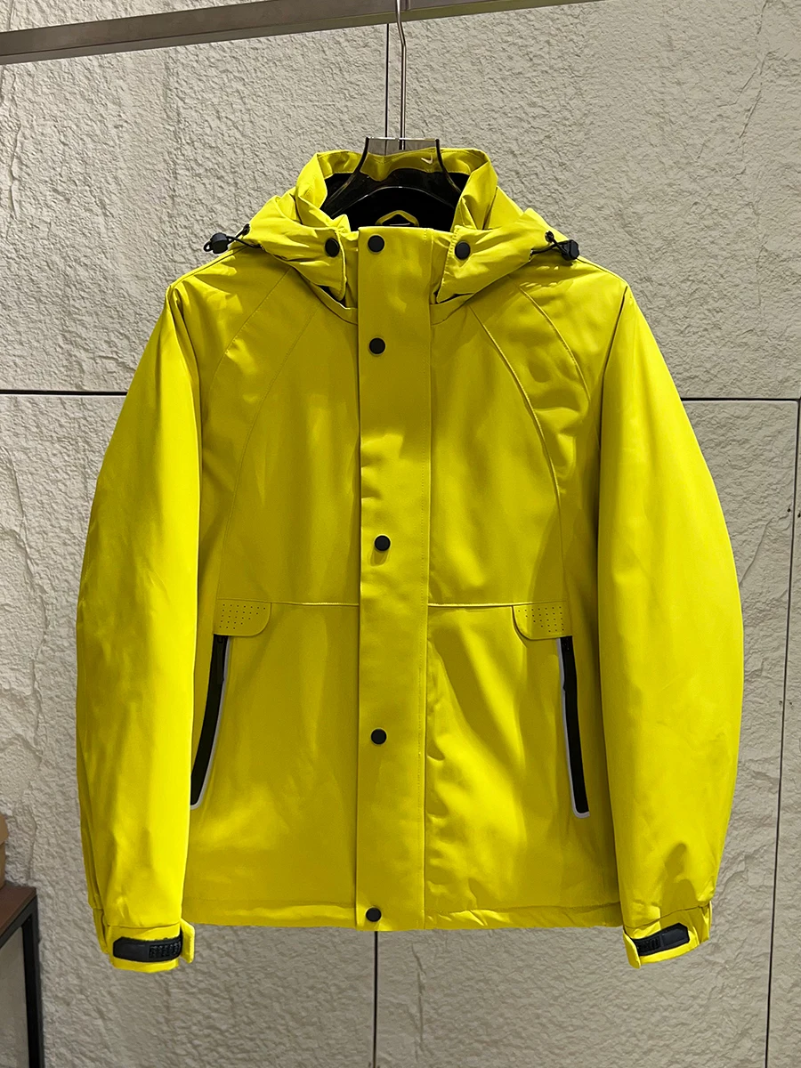

Graphene High-Tech Men's down Jacket 90 Duck down Outdoor Windproof Waterproof Warm Hooded Parka Youth Trendy Regular Fit