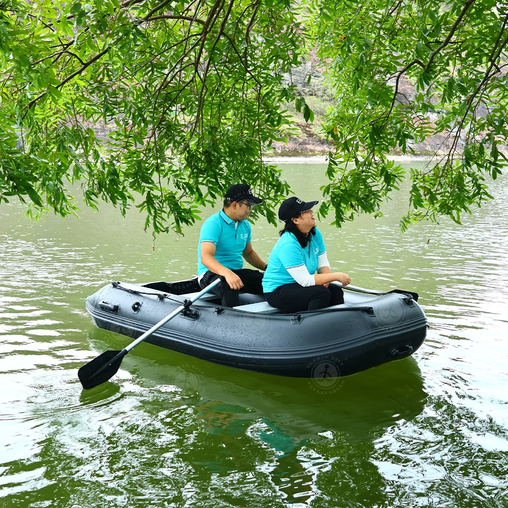 

Durable PVC Kayak Boat Outdoor Folding Dinghy Inflatable Air Boat Fishing Rowing Boat for 2 Person