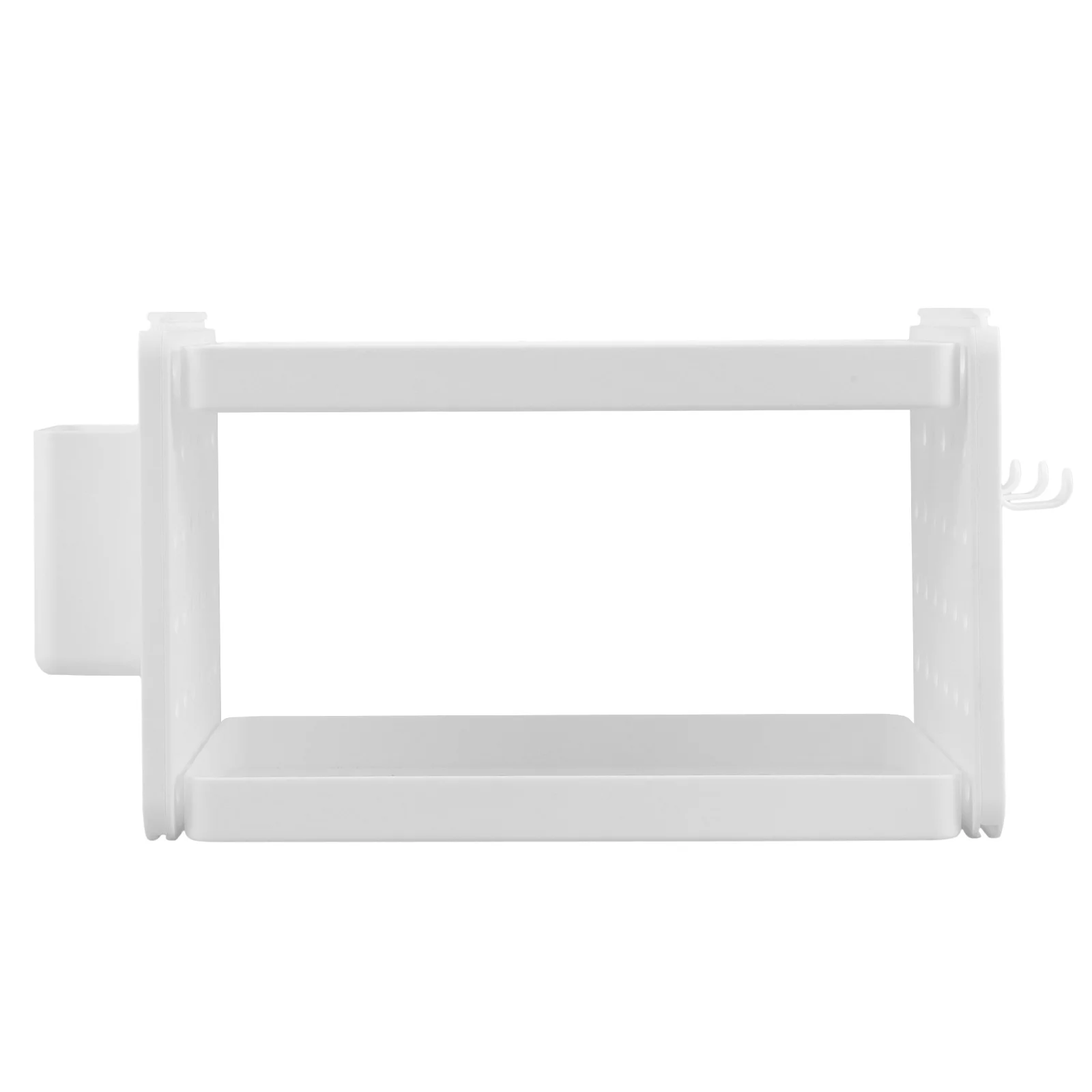 

1 set 1 Set Of Double-Layer Countertop Storage Rack Hollow Ventilated Design Bathroom Organizer For Toiletries Cosmetics 2 Tier