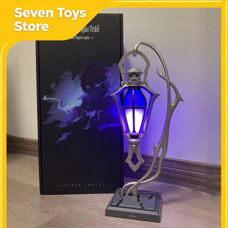 

Genuine Genshin Impact Flins Night Light Themed Phantom Lamp Trace Led Lantern Desktop Bedroom Decor Game Peripherals Toy Gift