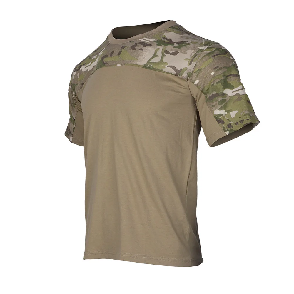 Tactical T-shirt Summer Short Sleeve Top Tee Outdoor Casual Tshirt Clothing Workout Camouflage T Shirt Men Clothing