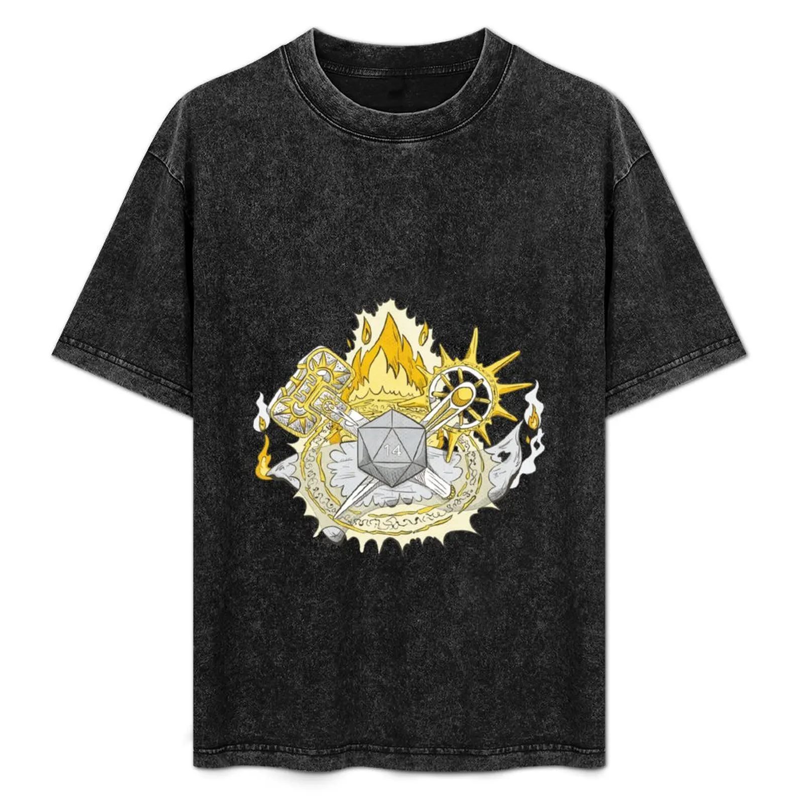 The Firey Wrath of a Cleric T-Shirt Classic Print Short Sleeve Shirt