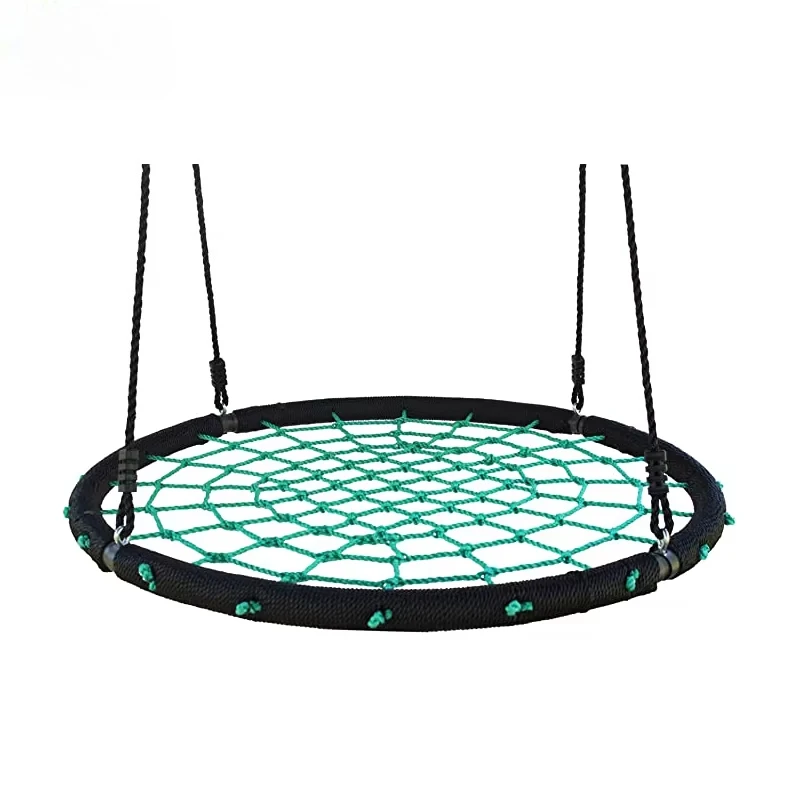 Outdoor Round Nest Tree Swing Chair, Rope Webbing Hanging Hammock Seat for Garden Yard Patio&camping