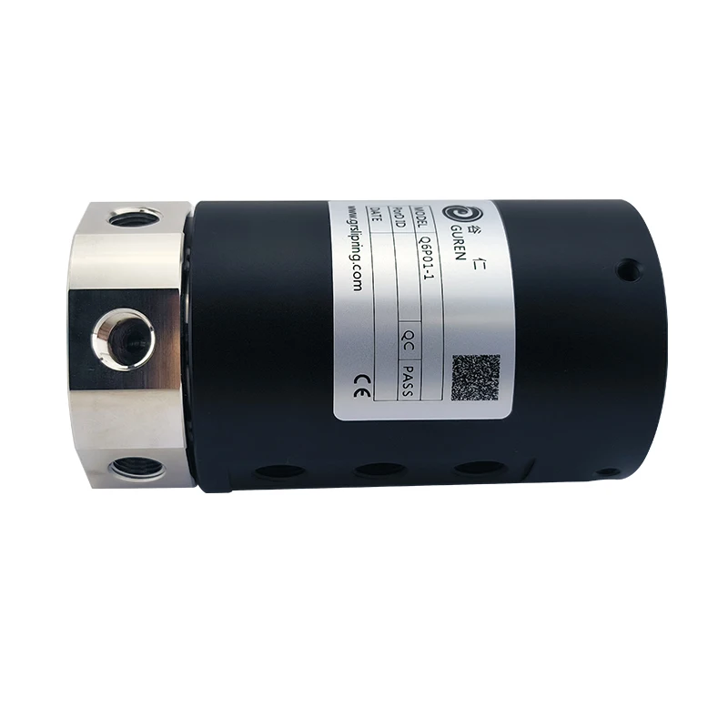 Through hole 8mm OD 54mm 6-channel cyclone adapter gas-liquid rotator continuous rotation transmission without interruption