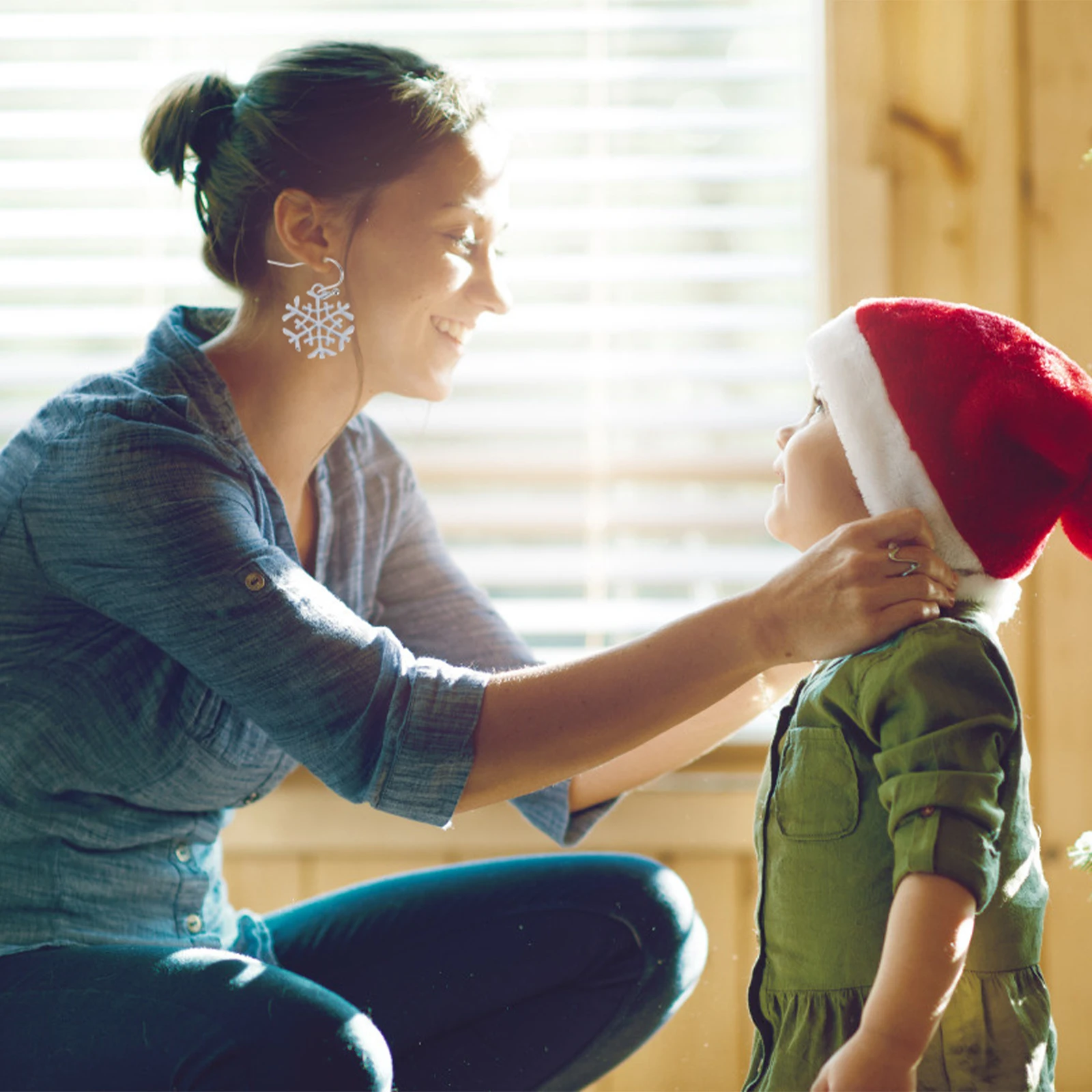 

5 Sets Christmas Tree Earrings Girl Jewelry Xmas Bracelets Accessories Gift Alloy Miss Stud