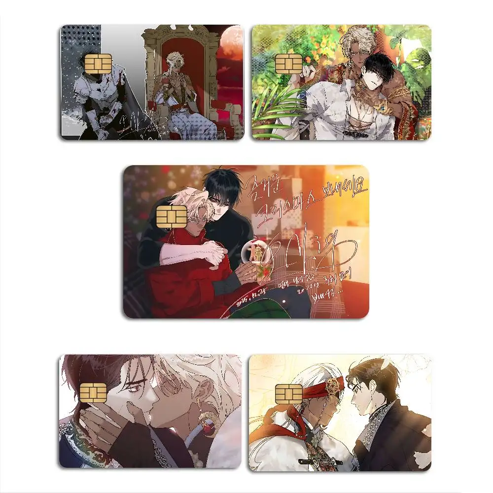 Brothers without a tomorrow bl Anime Fashion Matte Gold Silver Black Matte Film Skin Sticker Tape for Bank Credit Debit Card