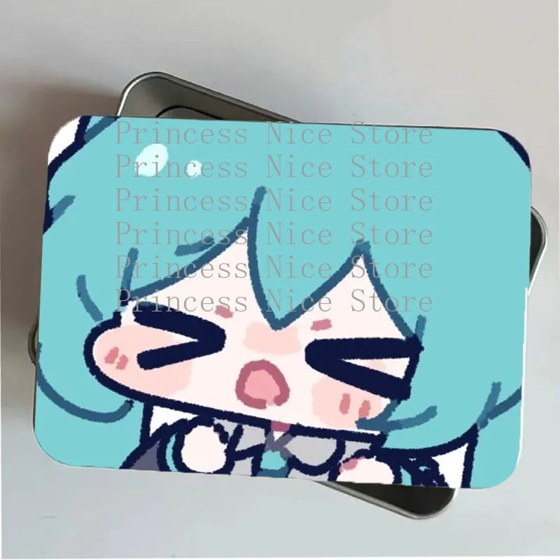 Pudełko na naklejki Hatsune Miku Mini Kawaii Wzór Studencki Organizator na Biżuterię Codzienne Podróże Rekwizyty Cosplay Apteczka Prezent na Festiwal