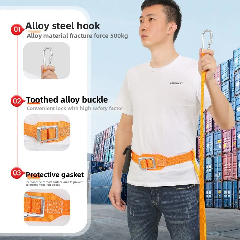 

Outdoor Marine Safety Belt: Lightweight Single-Waist Safety Belt for High-Altitude Work & Construction (Protective Gear)