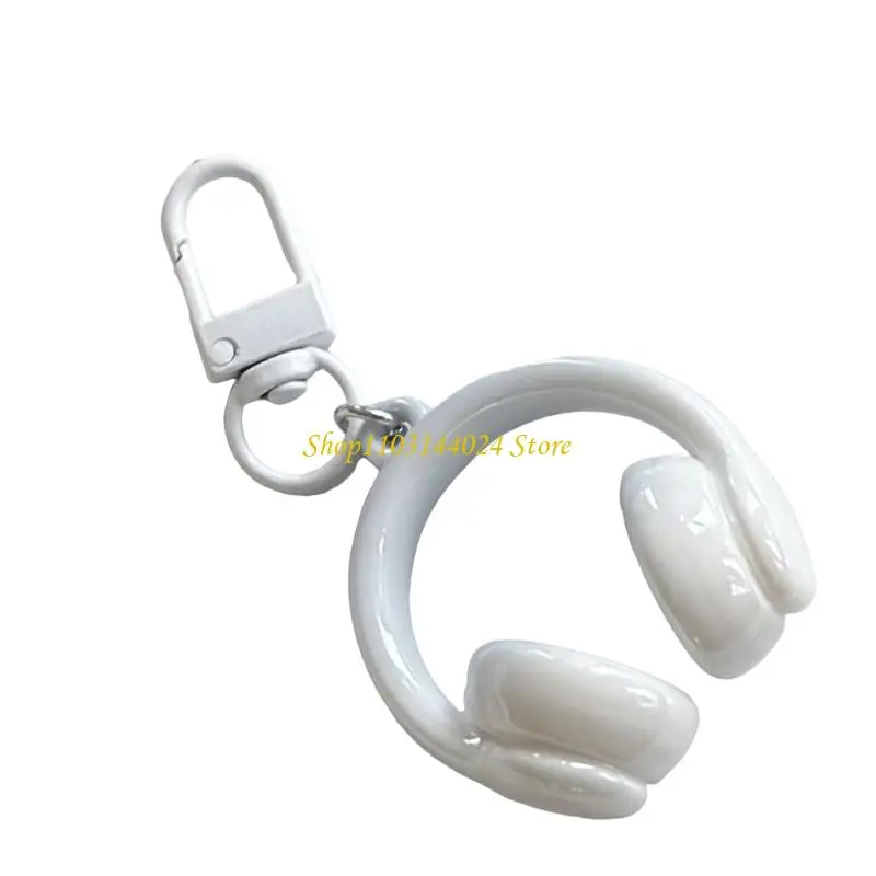 N5KE Fashion Forward Headphone Keychain Resin Bag Decoration for Gift and Daily Carry