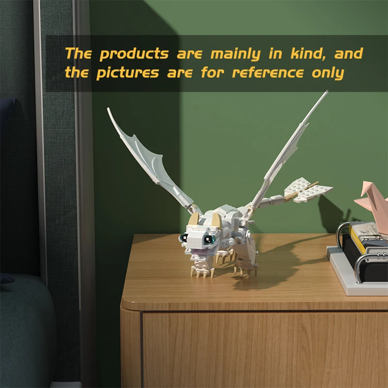 

Белый Дракон Свет Зло, Летающий Дракон в Небе - Сборная Игрушка. Отличный подарок для любителей строительных блоков и детей.