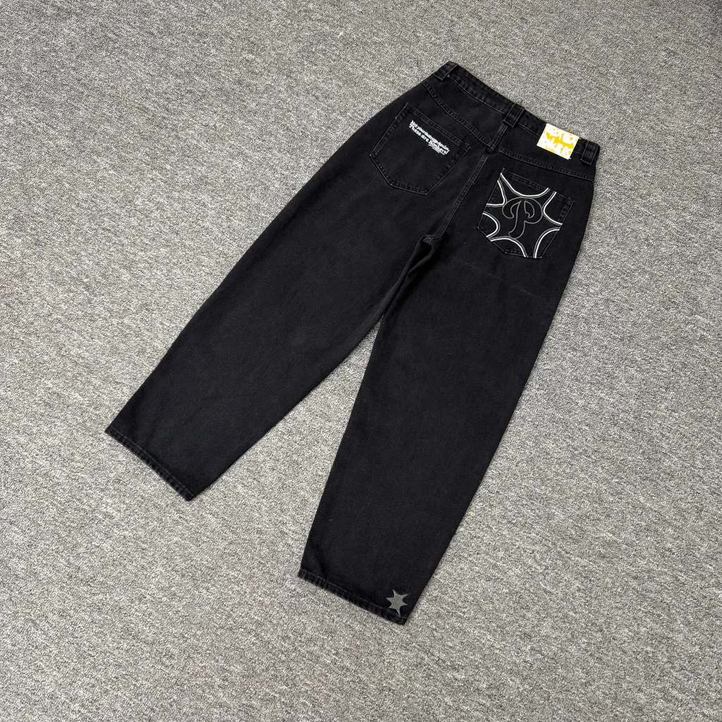 Protect High-Quality Autumn New Style Straight Fit Coaster Navy Denim Trendy High-Quality Jeans