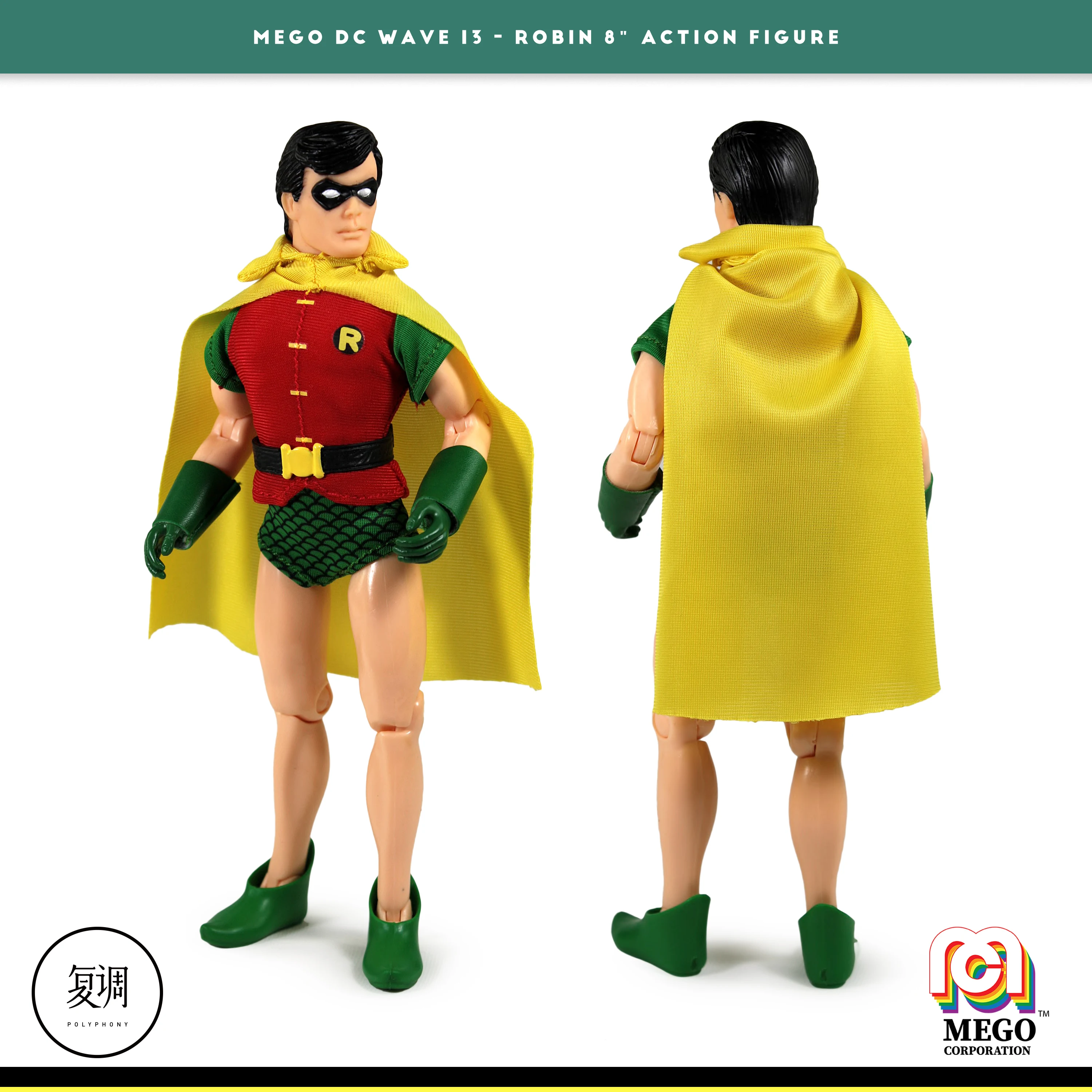 

Original Mego Classic Movie BatMan DC Robin PVC Figure Collectible Toy 18cm