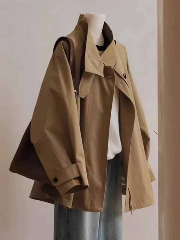 

i ort Coat Jaet Women's 2025 New Autumn Winter Small Size High-End Sensation Good Looking Korean Sle ort Coat