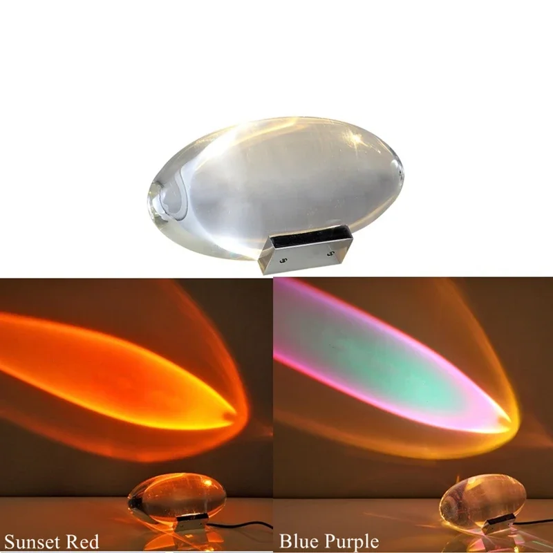 Eye Of The Sky Włoska designerska lampa stołowa Led Crystal Lampy stołowe do salonu Dekoracja sypialni Światło nocne Projektor Lampka nocna