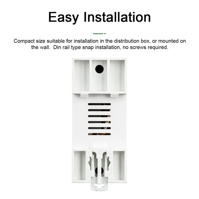 New!Tuya Wifi 1-63A Intelligent Automatic Reclosing Protector Current Voltage Monitoring Meterdisplay Switch Power Meter Easy To