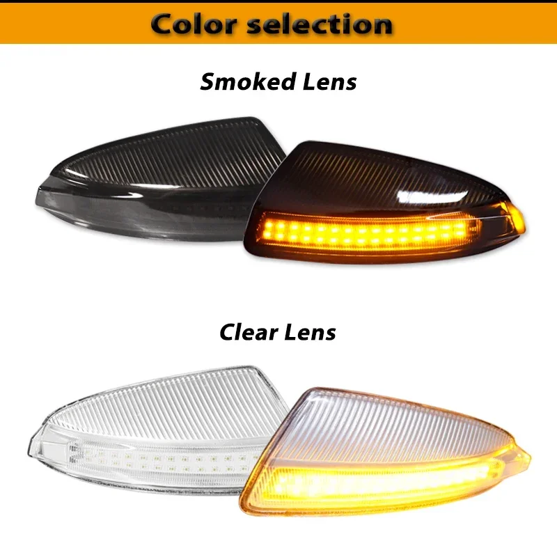 For Mercedes Benz Viano/Vito Bus/MIXTO BOX W639 C-Class W204 S204 Sequential Amber LED Front Side View Mirror Turn Signal Lights
