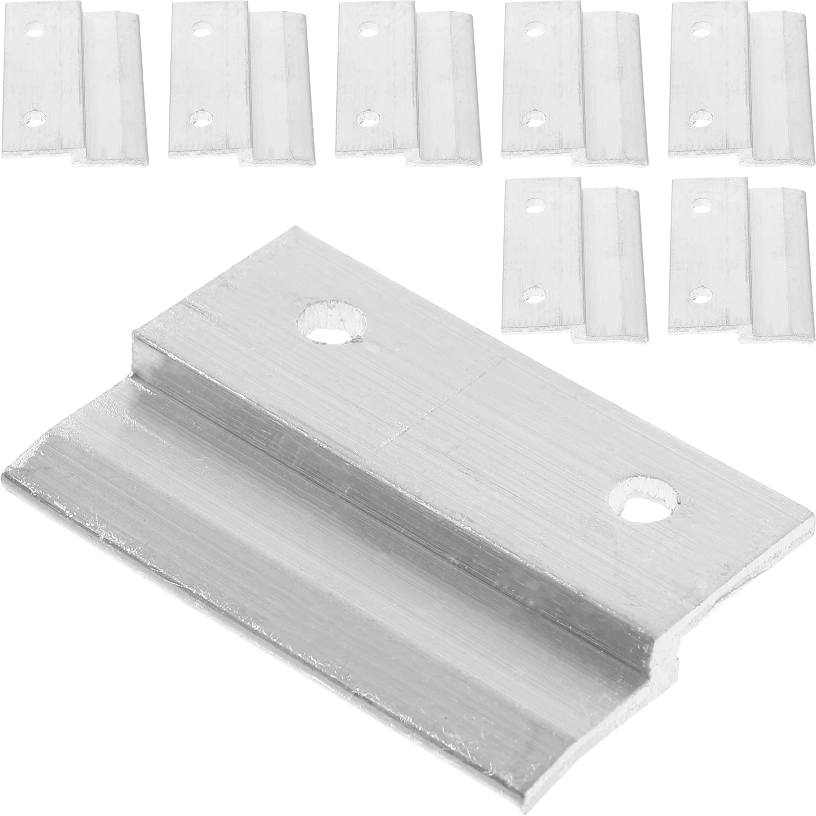 

8 Pcs Filter Material Wainscoting Aluminum Alloy Mirror Hangers for The Wall Heavy Duty