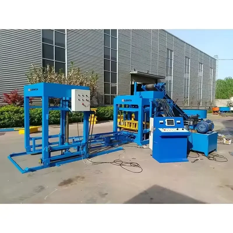 LONTA QT4-20 Fully Automatic 5 6 8 Inch Hydraulic Interlock Hollow Paver Block Mould Cement Concrete Brick Block Making