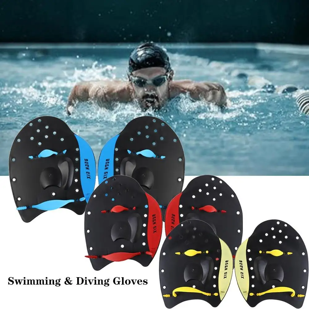 Strokes Practice Adjustable Diving Hand Webbed Diving Palm Swimming Paddles Swim Paddles Hand Girdles Correction Hand Fins