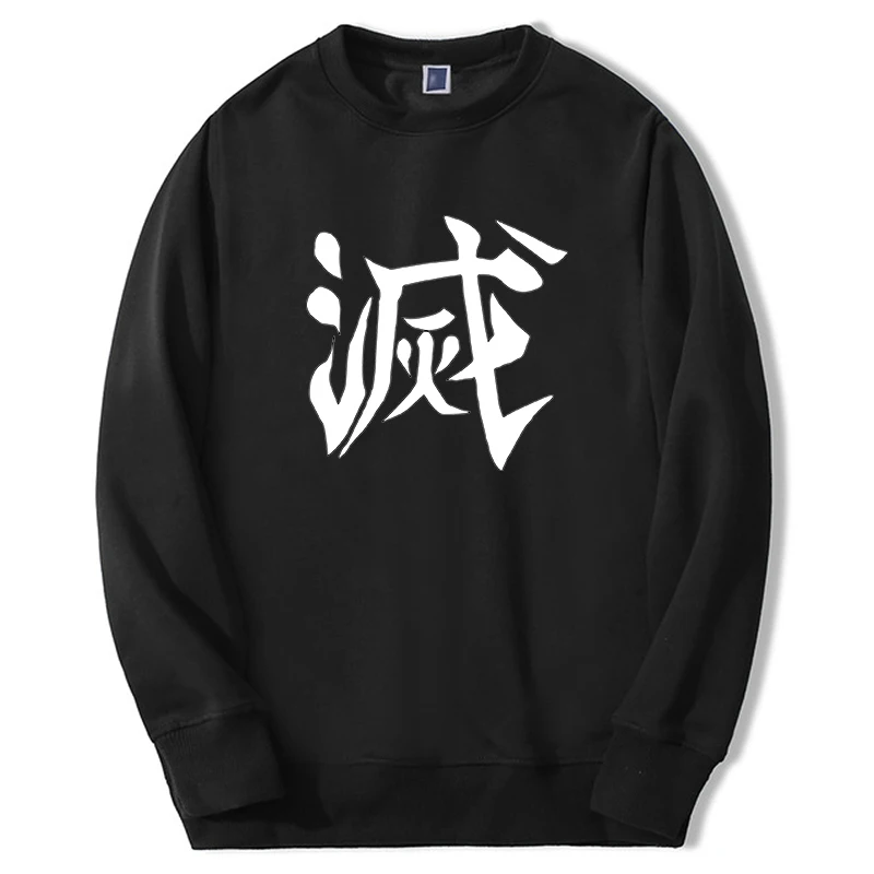 

2024 Demon Slayer Hot Japan Anime Hoodies Men Tanjirou Manga Graphic Sweatshirt Fleece Long Sleeve Harajuku Moletom Sportswear