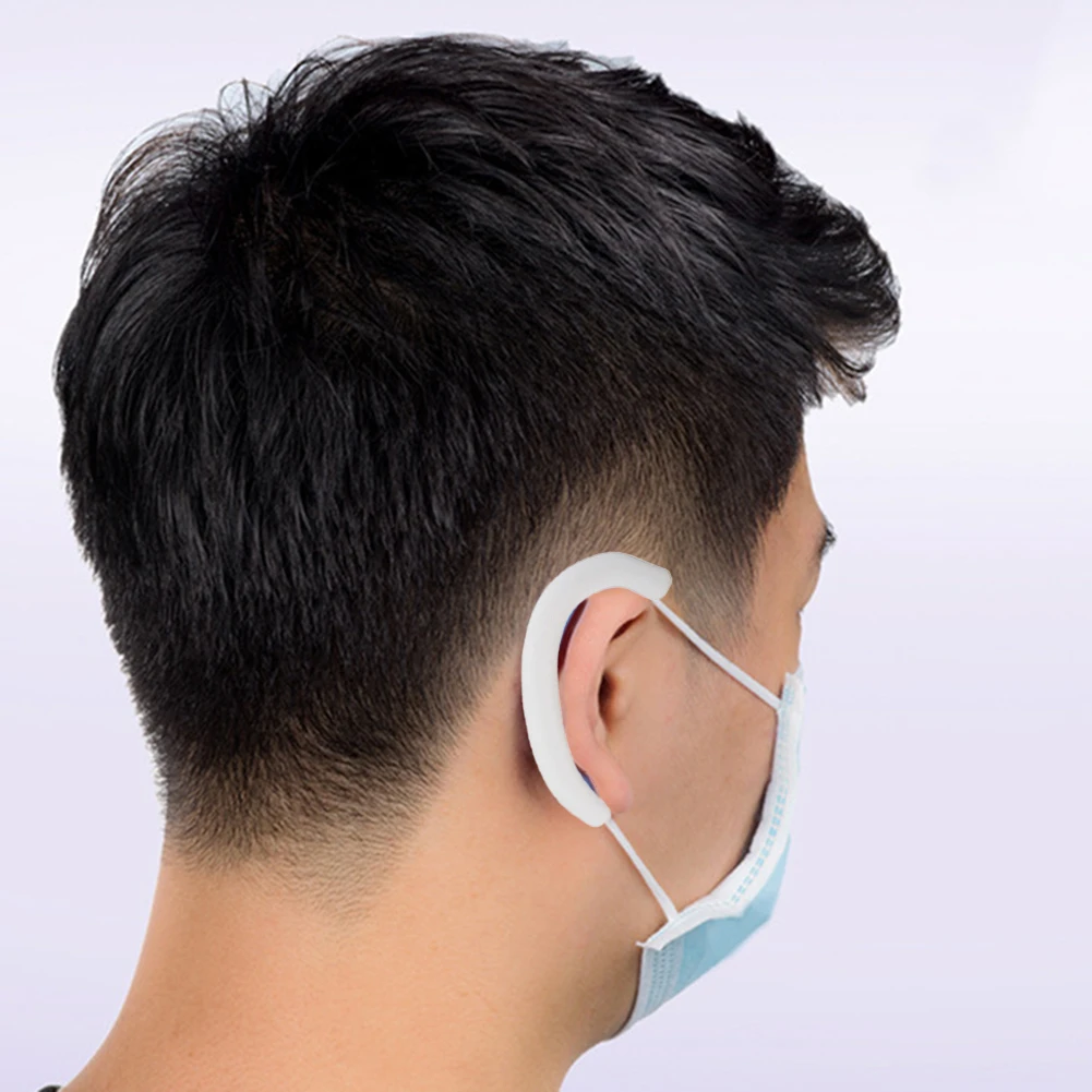 Protège-oreilles en silicone, sangle de masque d'oreille