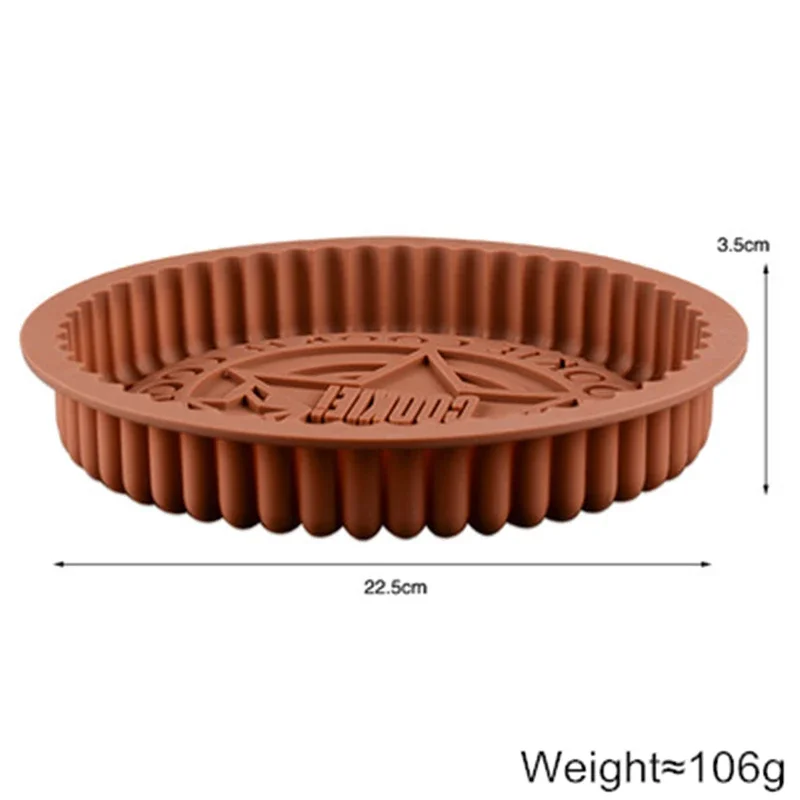 3D Round Chocolate Biscuits Mold Oreo Cookie Silicone Molds Nonstick Pudding Pan Large Mousse Cake Baking Mould