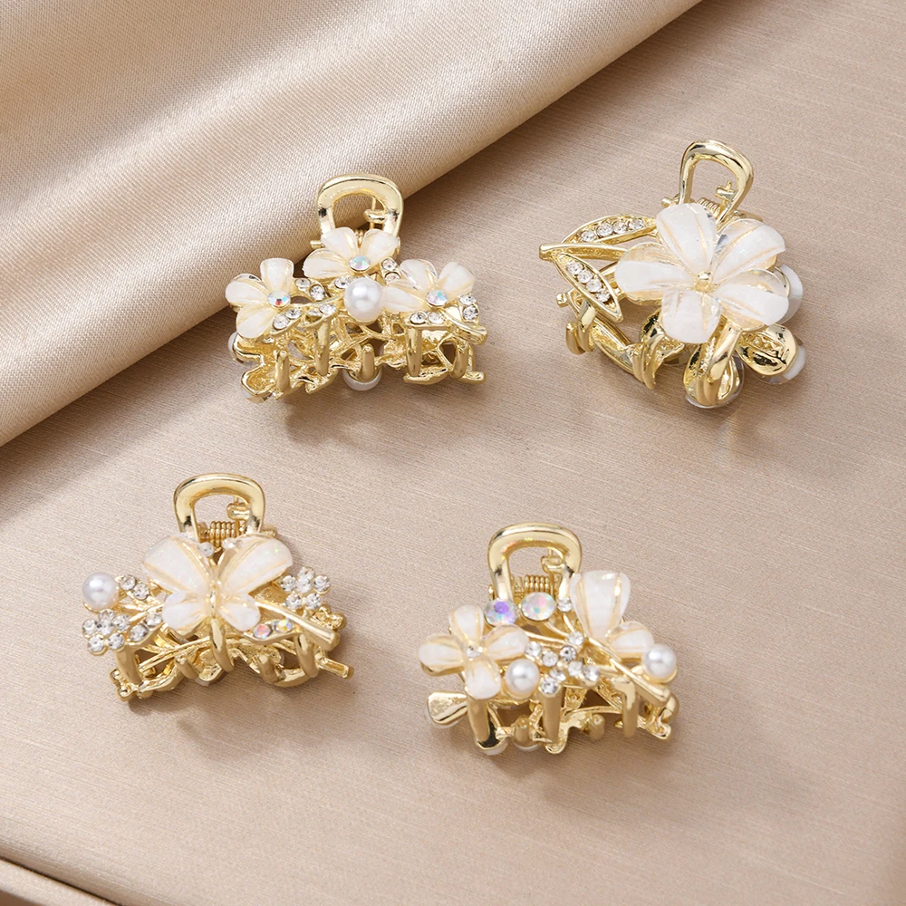 Elegant butterfly hairpins, simple and popular flower claw-shaped clips, flower & butterfly hairpins, women's accessories