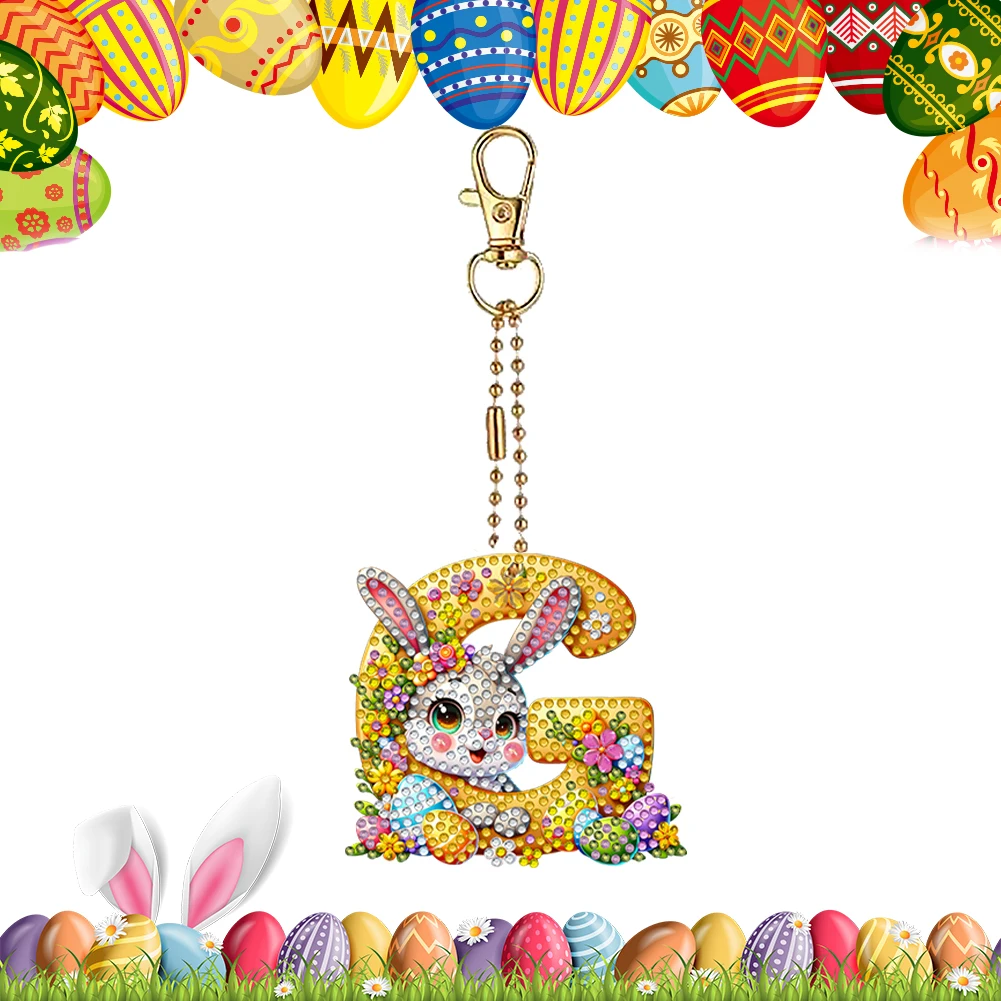 

Creative Diamond Painting Keychains DIY Craft Handmade Accessories with Crystal Diamonds Portable Pendant for Men Women