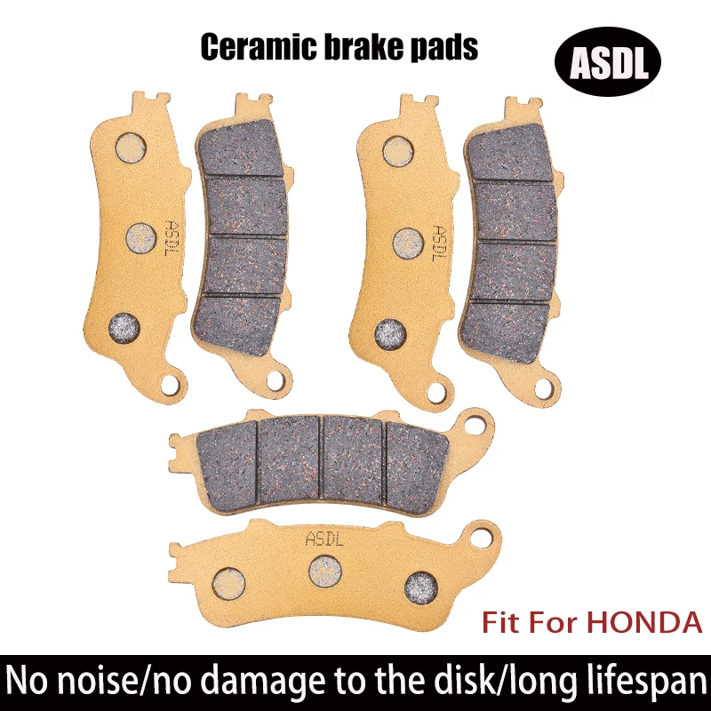 1800cc Motorcycle Front and Rear Brake Pads Set for HONDA GL1800 Goldwing GL 1800  GL1800 A1-A5 2002-2009 04 2005 2006 2007 2008