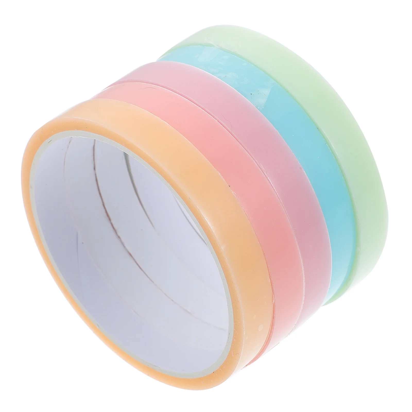 Sticky Balls Tape 5 Roll Stress Reliever Multi-Function Plastic Double-Side Easy Operate Silky Texture Beautiful Glued Balls