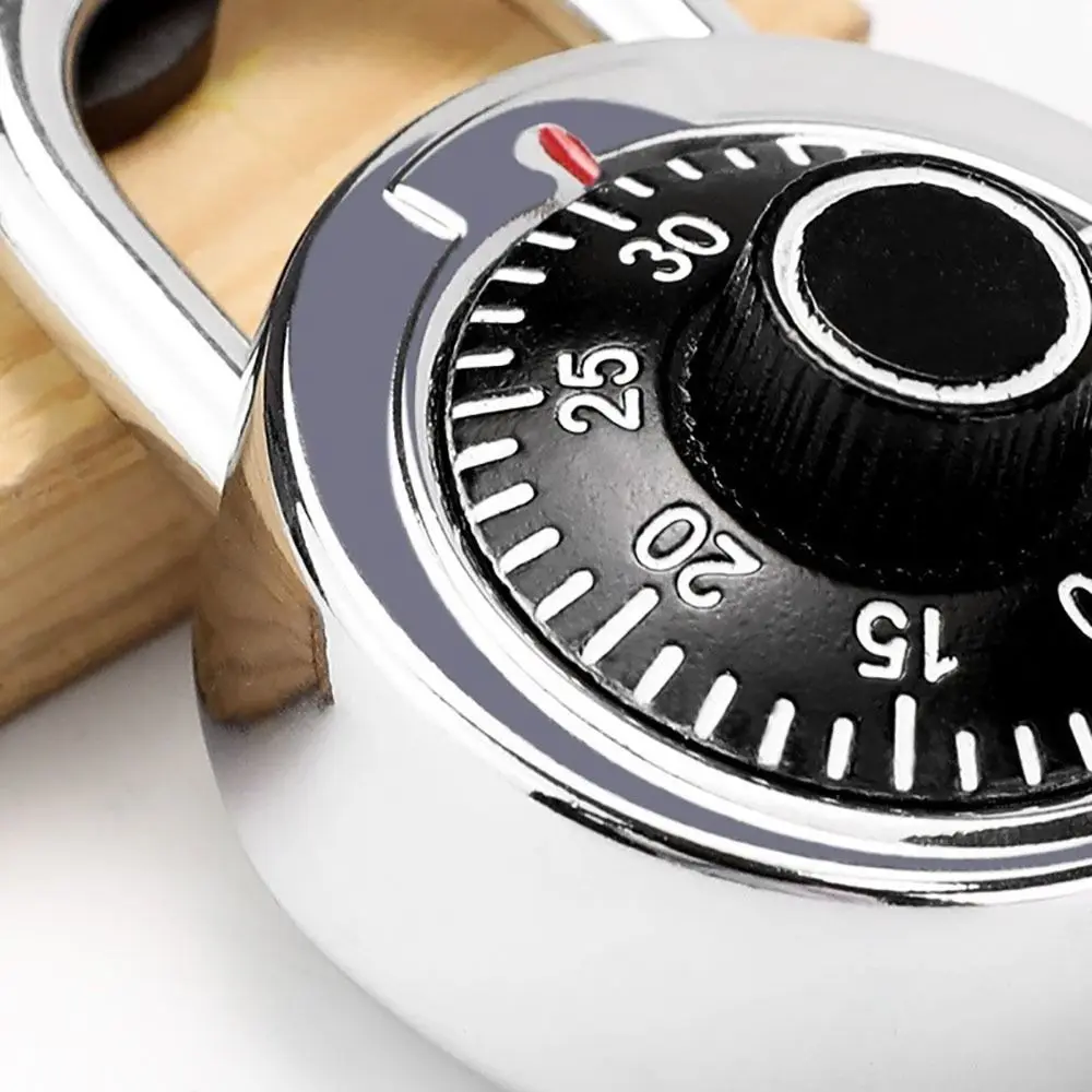 NEW High Security Dia Lock Round Stainless Steel Keyless Padlock Waterproof Turntable Lock Lock - Image 2