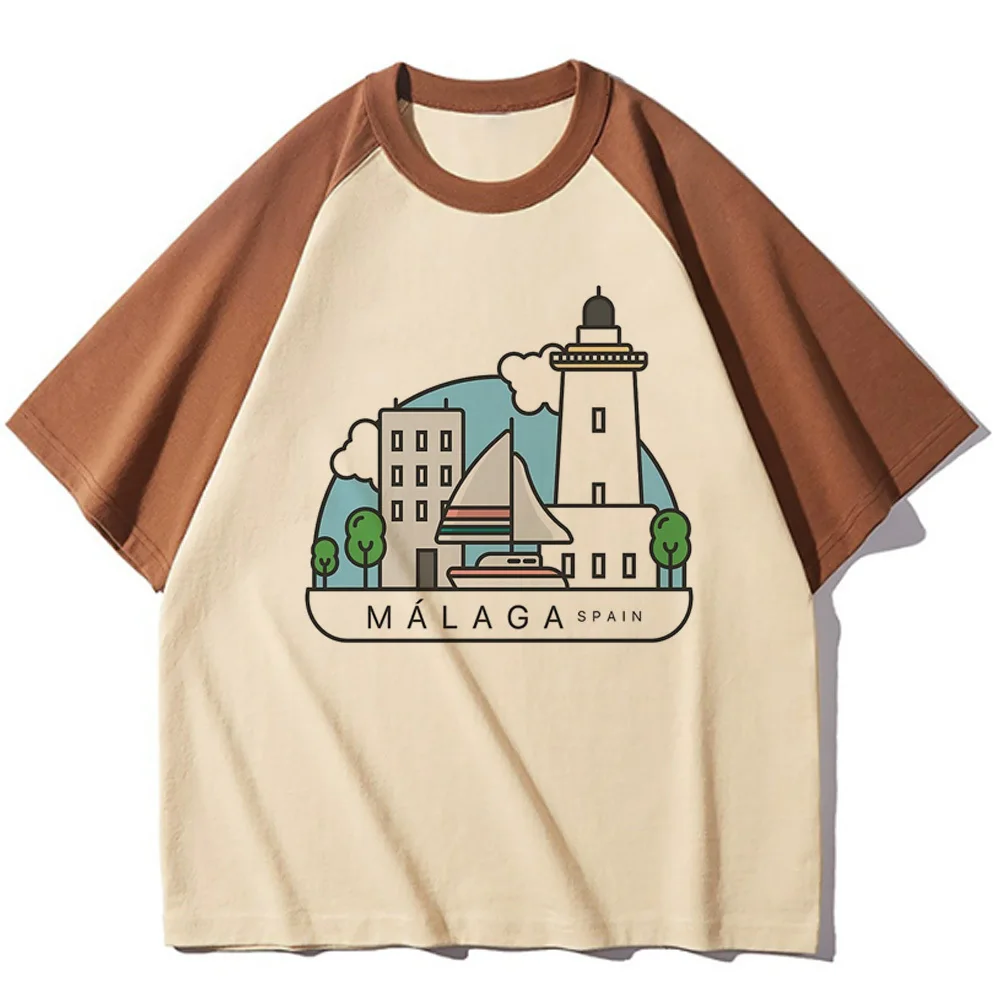 Malaga top women Japanese harajuku t-shirts girl y2k 2000s clothing