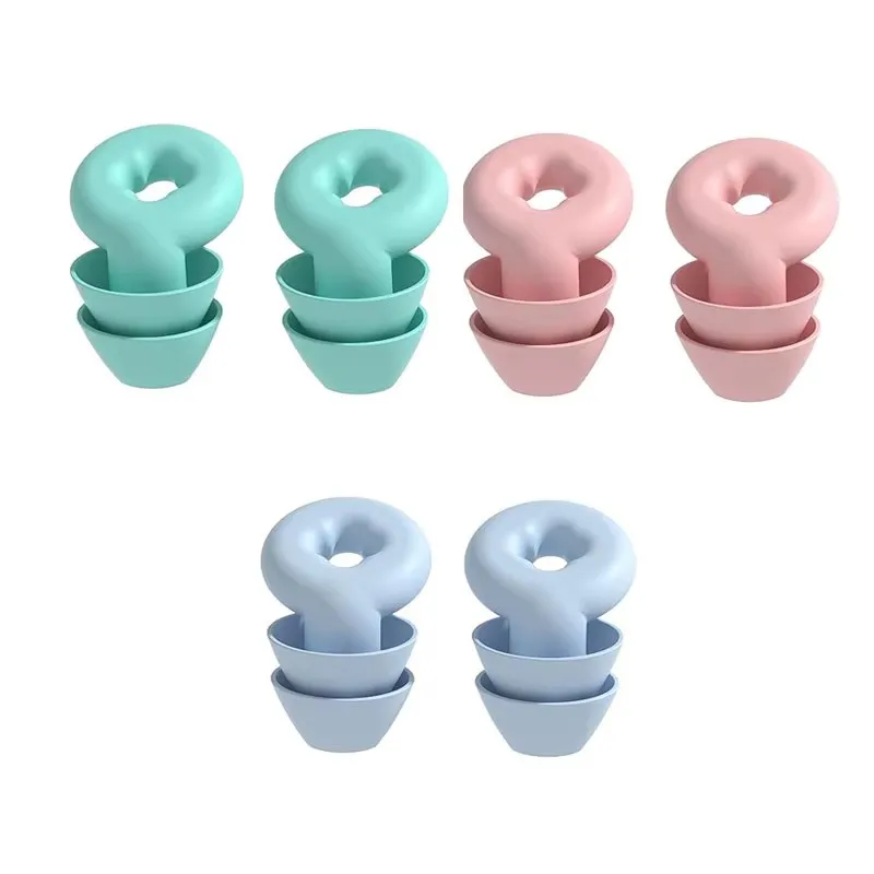 1/2/3Pair Silicone Swimming Ear Plugs Waterproof  Sleep Noise Ear Plug Canceling Noise Lightweight Sports Swimming Supplie