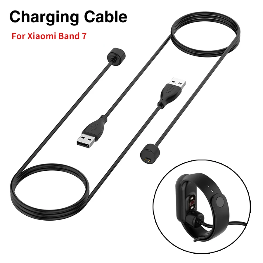 Charging Cable for Xiaomi Mi Band 7 USB Charger Adapter Wire for Mi Band7 Smart Wristband 50cm Replacement Charger Cord