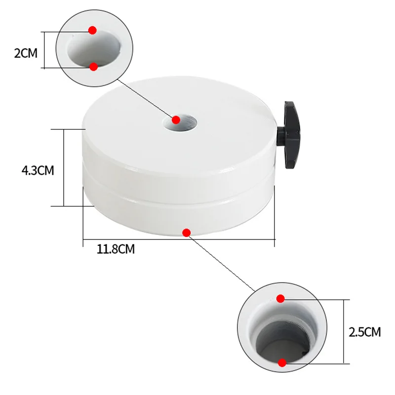 Äquatoriale Instrumentenausgleich, 2 kg, Zubehör für astronomische Teleskope mit zusätzlichem Gegengewicht, Durchmesser 2 cm