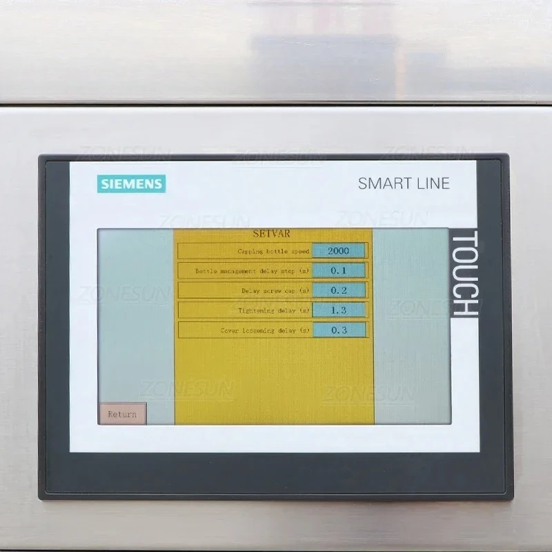 ZONESUN ZS-XG440DV Automatic Capping Machine Bottle Jar Screw Tops Cap Feeder Unscrambler Dust Cover