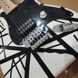 In stock EV H Frank strin White Black electric guitar, need more pictures Contact seller, in stock, fast shipping, fast shipping