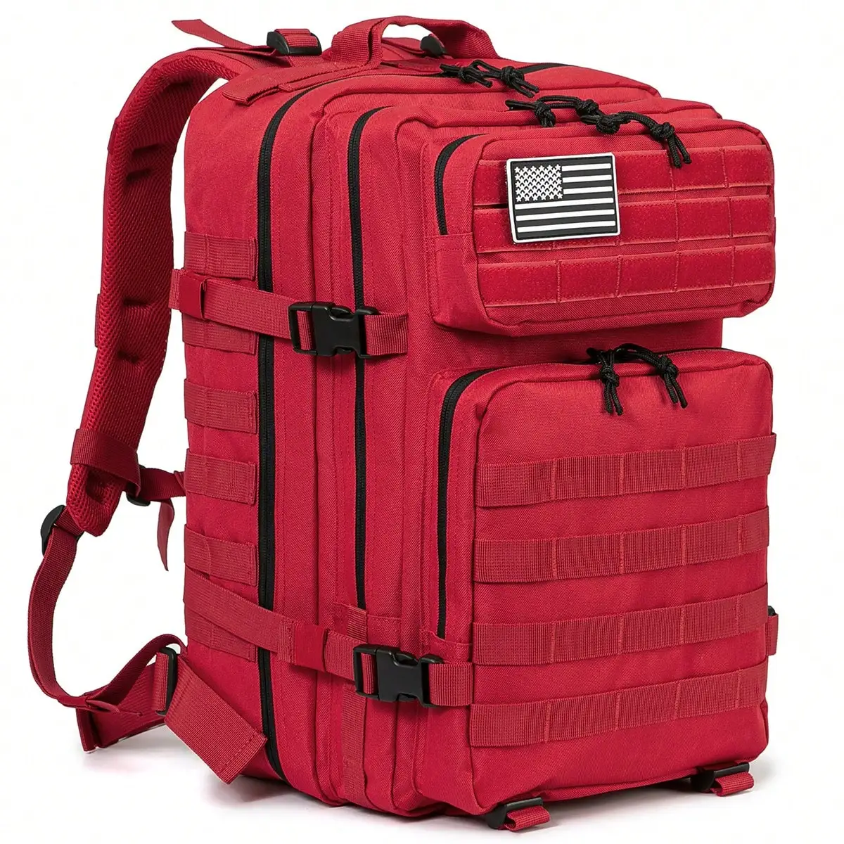 45L Heavy‑Duty Tactical Backpack For Men, MOLLE CCW‑Ready Assault Pack, 3‑Day Bug Out Survival Bag, Multi‑Purpose Rucksack For CrossFit Gym Workout, Hiking Trekking Hunting Camping, Large Capacity Outdoor Emergency Gear Daypack