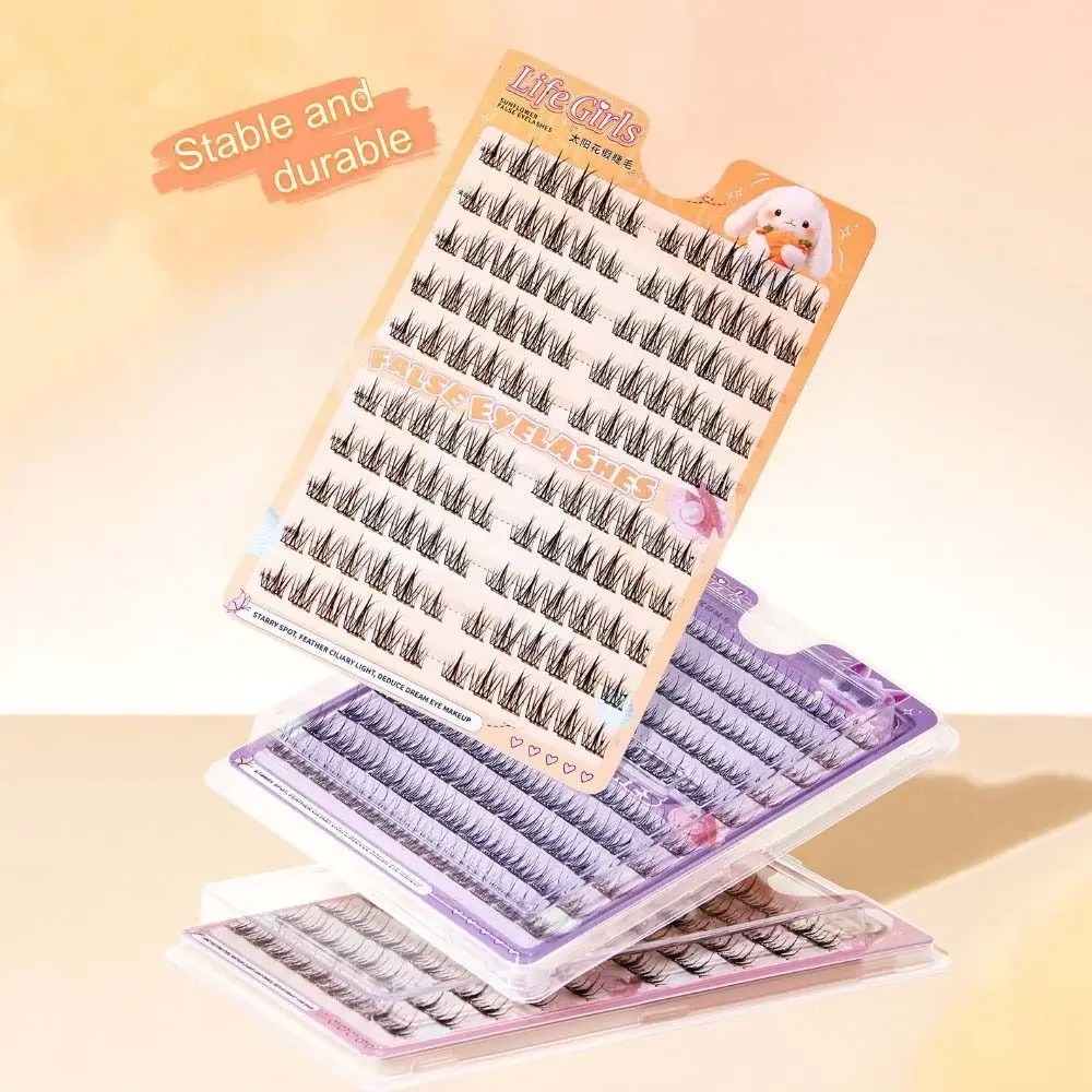 

Segmented Individual Eyelashes Large Capacity Sunflower Camellia L Curl False Eyelashes Long Lasting 6-14mm