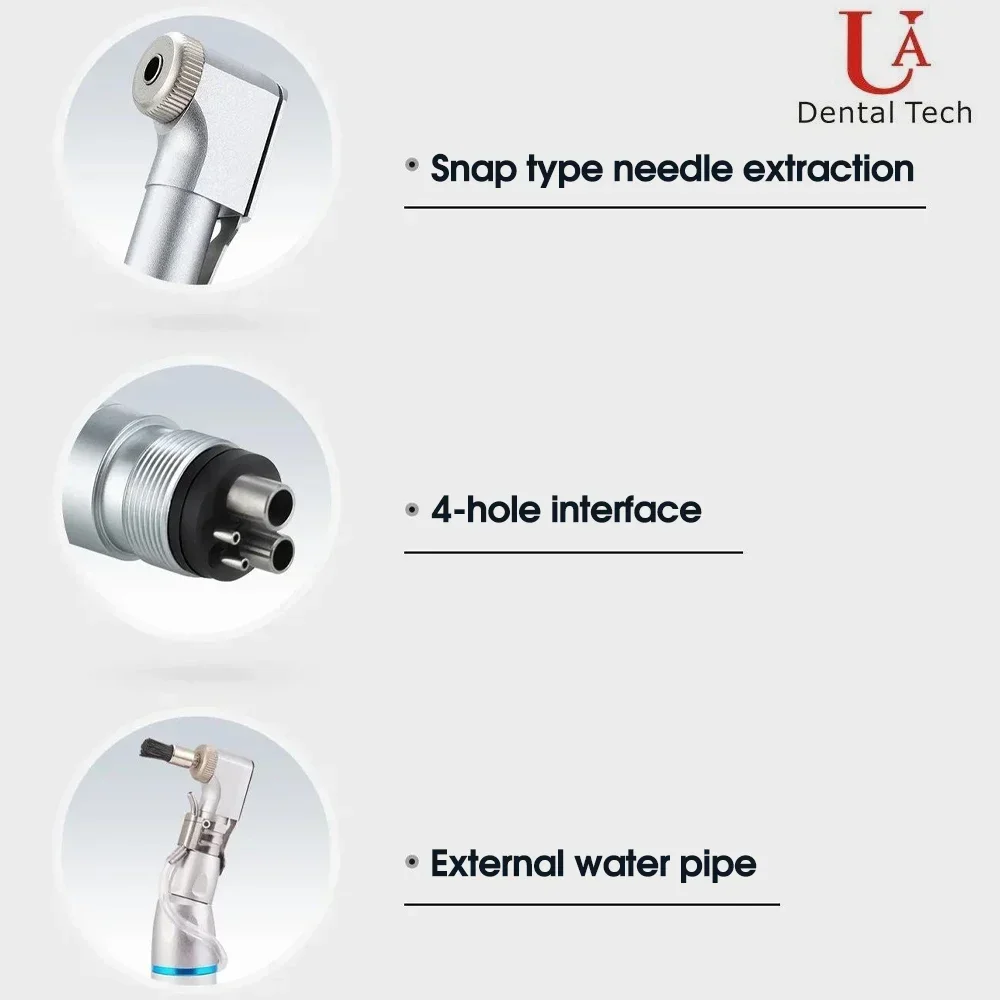 UA CW0 Dental Low-Speed Handpiece: External Water Air Path, Polishing Master, German Bearings, Stable Clip Structure, Low Noise