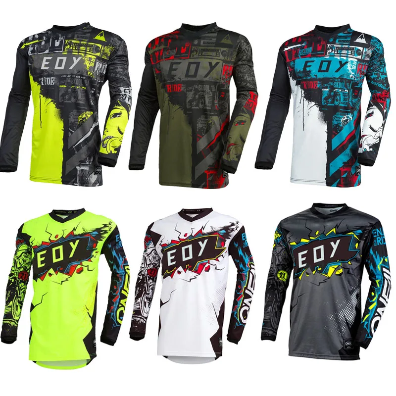 MTB Jersey Mountain Bike SportWear Racing Bike Motorcycle Shirts MTB BMX Downhill Moto DH Motocross T-shirt FOX jersey