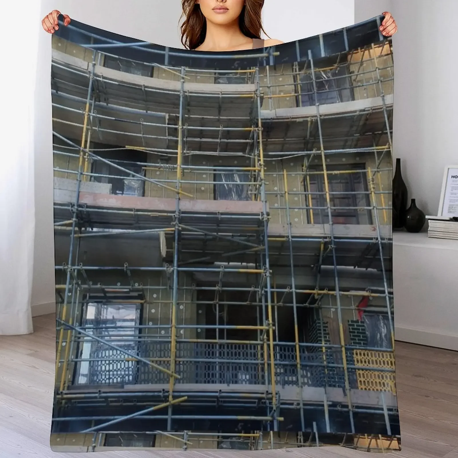 

Dark Scaffolding Throw Blanket christmas gifts wednesday Luxury Fashion Sofas Blankets