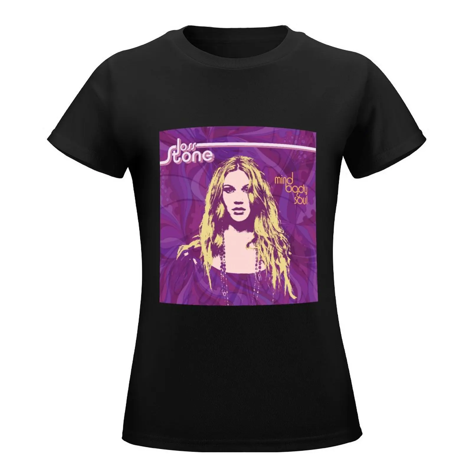 Joss Stone mind body soul T-Shirt heavyweights plain summer tops white t shirts for Women