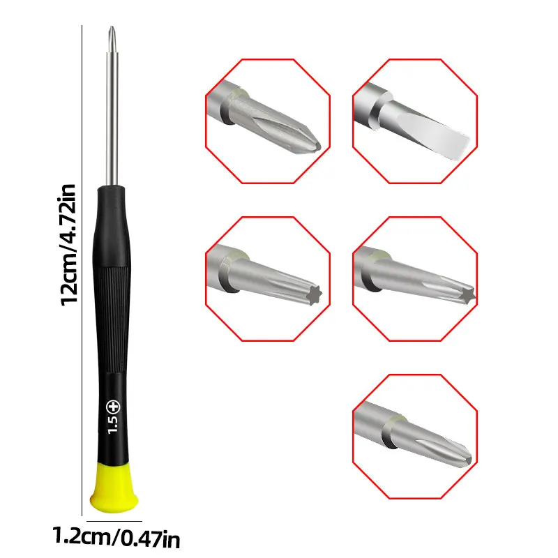 Precision Disassembly Screwdriver Kit For Mobile Phones, Laptops, And Tablets, For Maintenance, And Cleaning