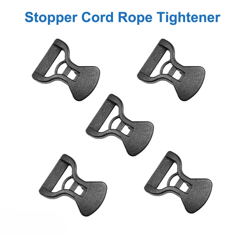 Camping Awning Tent Guyline Runner Guy Lines Stopper Cord Rope Tightener Outdoor Tent Fixing Clip Adjusting Buckle