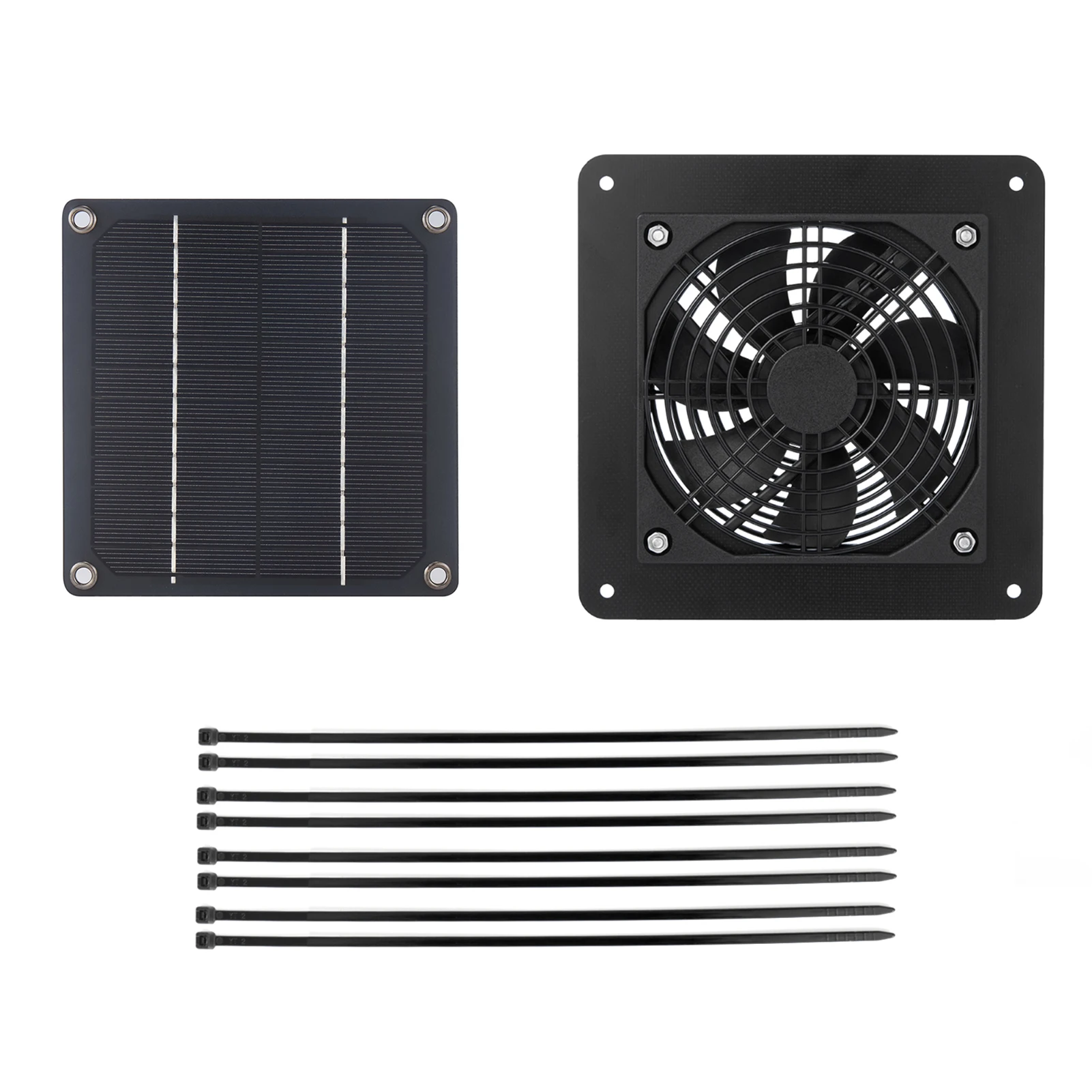 3W Solar Exhaust Fan Outdoor Solar Pet Exhaust Fan High Rotation Speed Long Life Span