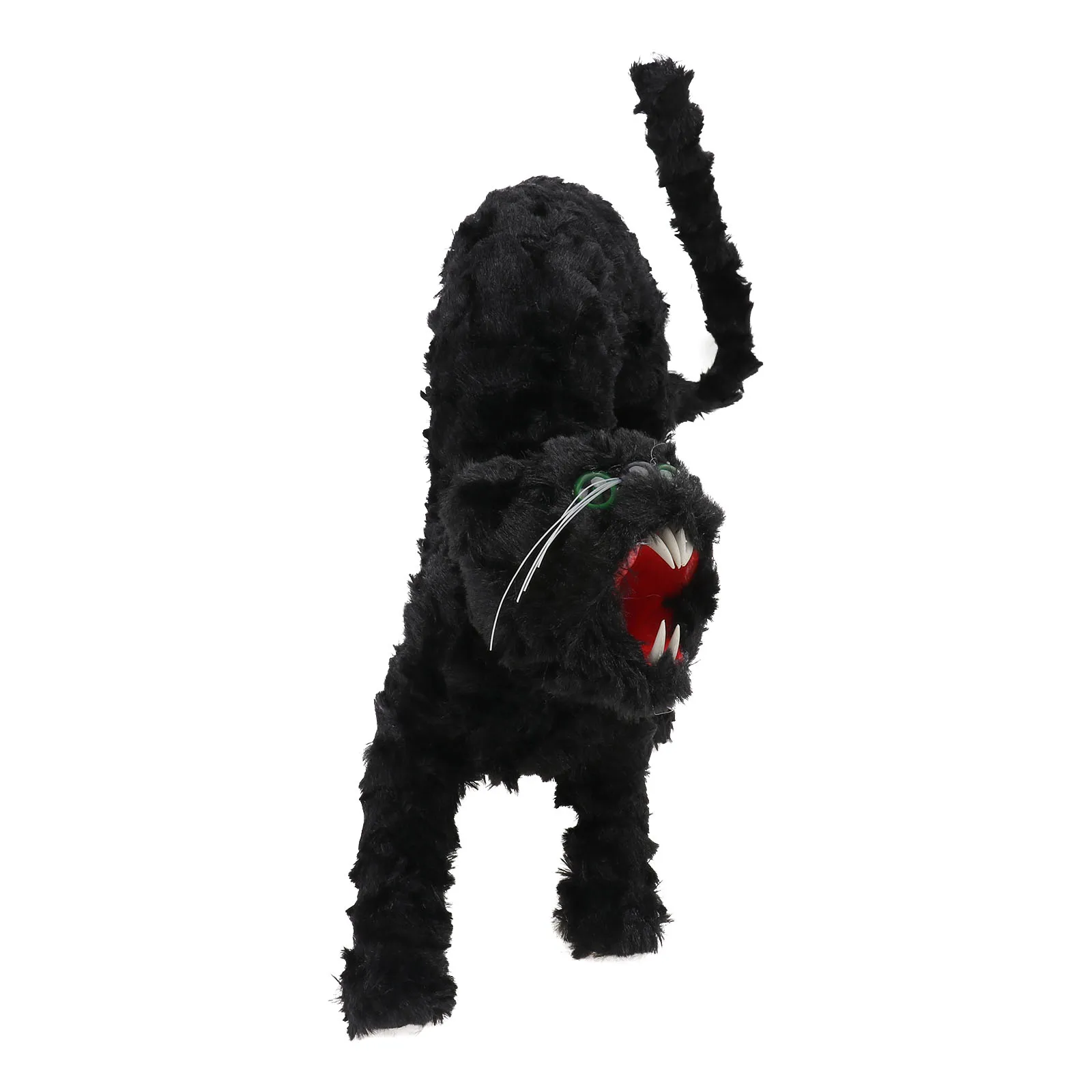 

Simulated Black Cat Decoration for Halloween Party Outdoor Garden Lawn Statue Mysterious Glow Design foam cloth