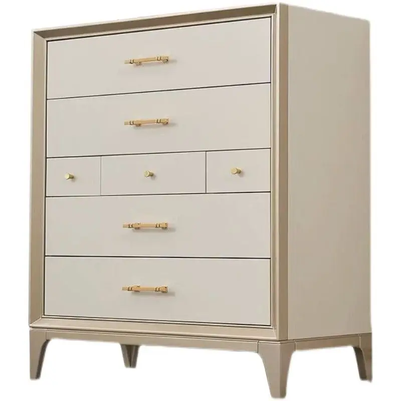 

ght luxury bedroom modern chest cabinet storage simple small apartment entrance bedside cabinet storage solid wood