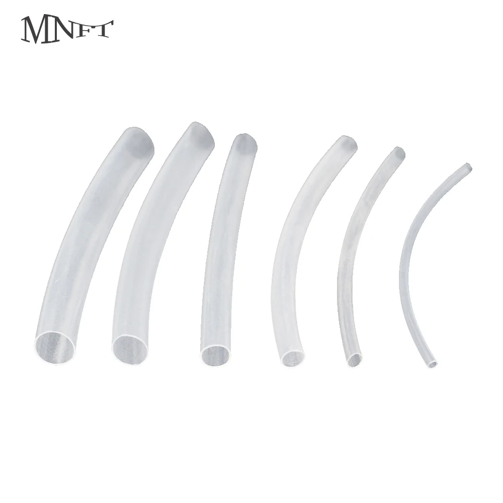 MNFT 60PCS (6CM/PCS)Carp Fishing Rigs Shrink Tube Fish Rig Making Transparent Heat Shrink Tubes Rigging Material